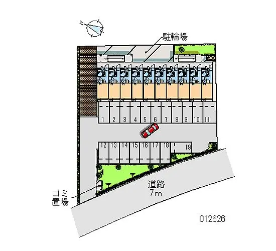 ★手数料０円★清瀬市中清戸　月極駐車場（LP）